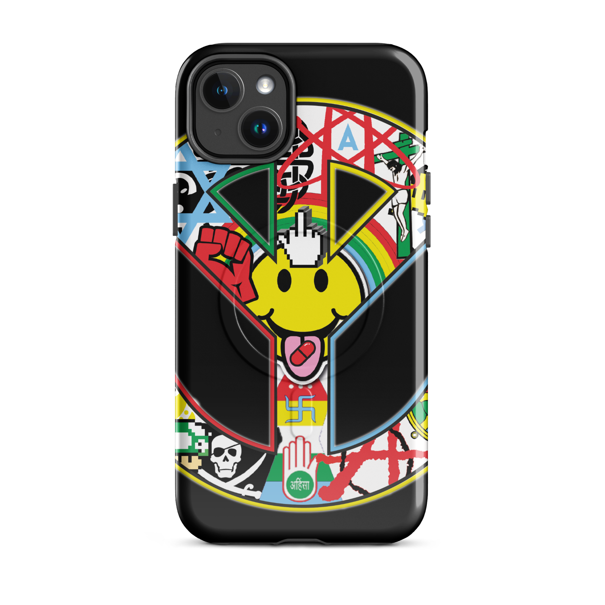 Holy Chaos tough MagSafe iPhone case by Robin Gnarly — view 2