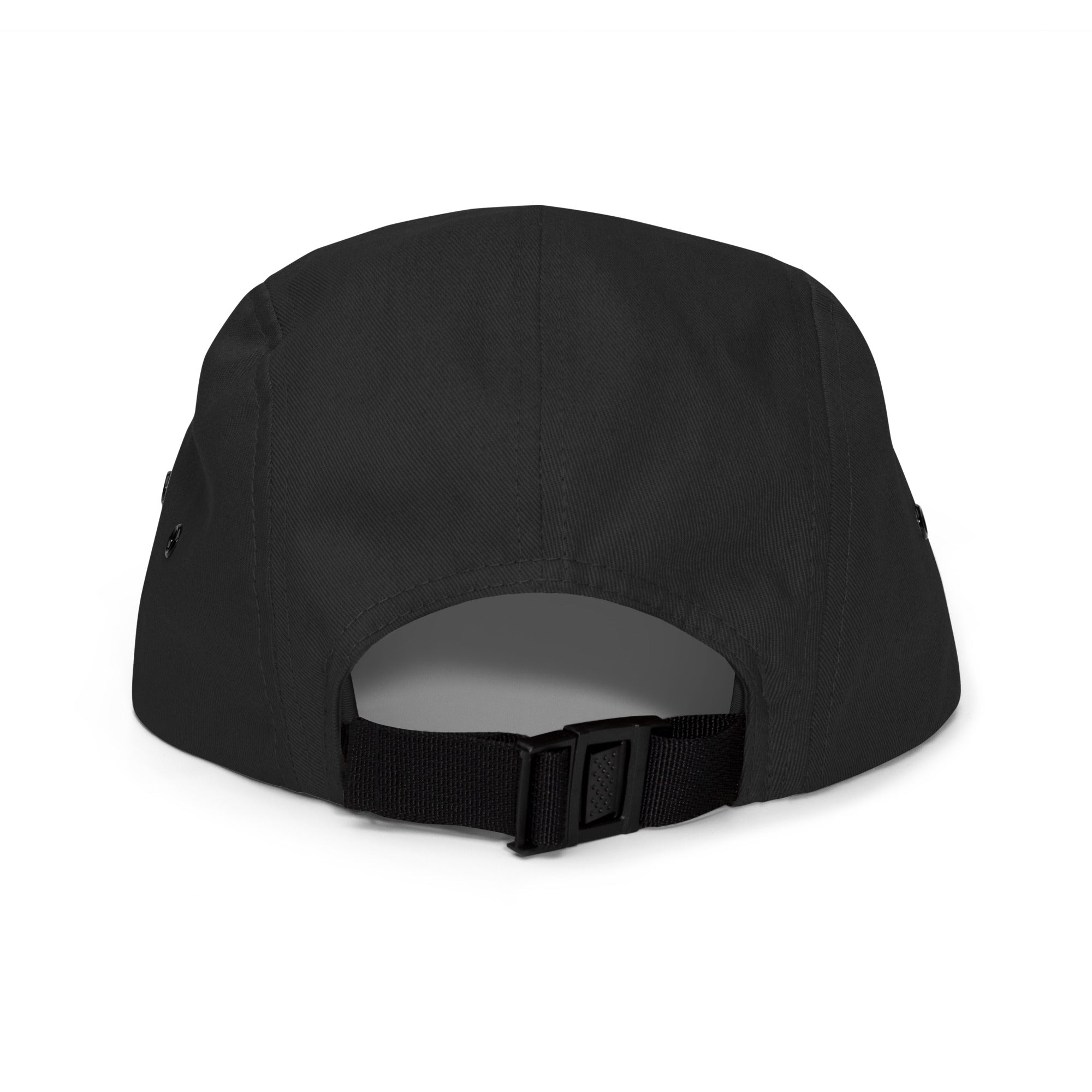 Dutch Comfort five panel cap by Robin Gnarly — black, back