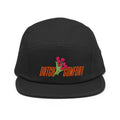 Dutch Comfort five panel cap by Robin Gnarly — black, front