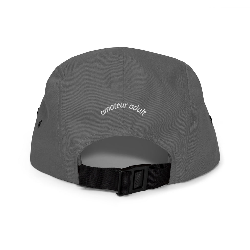 Pro Multidisciplinary Bungler five panel cap by Robin Gnarly — grey, back