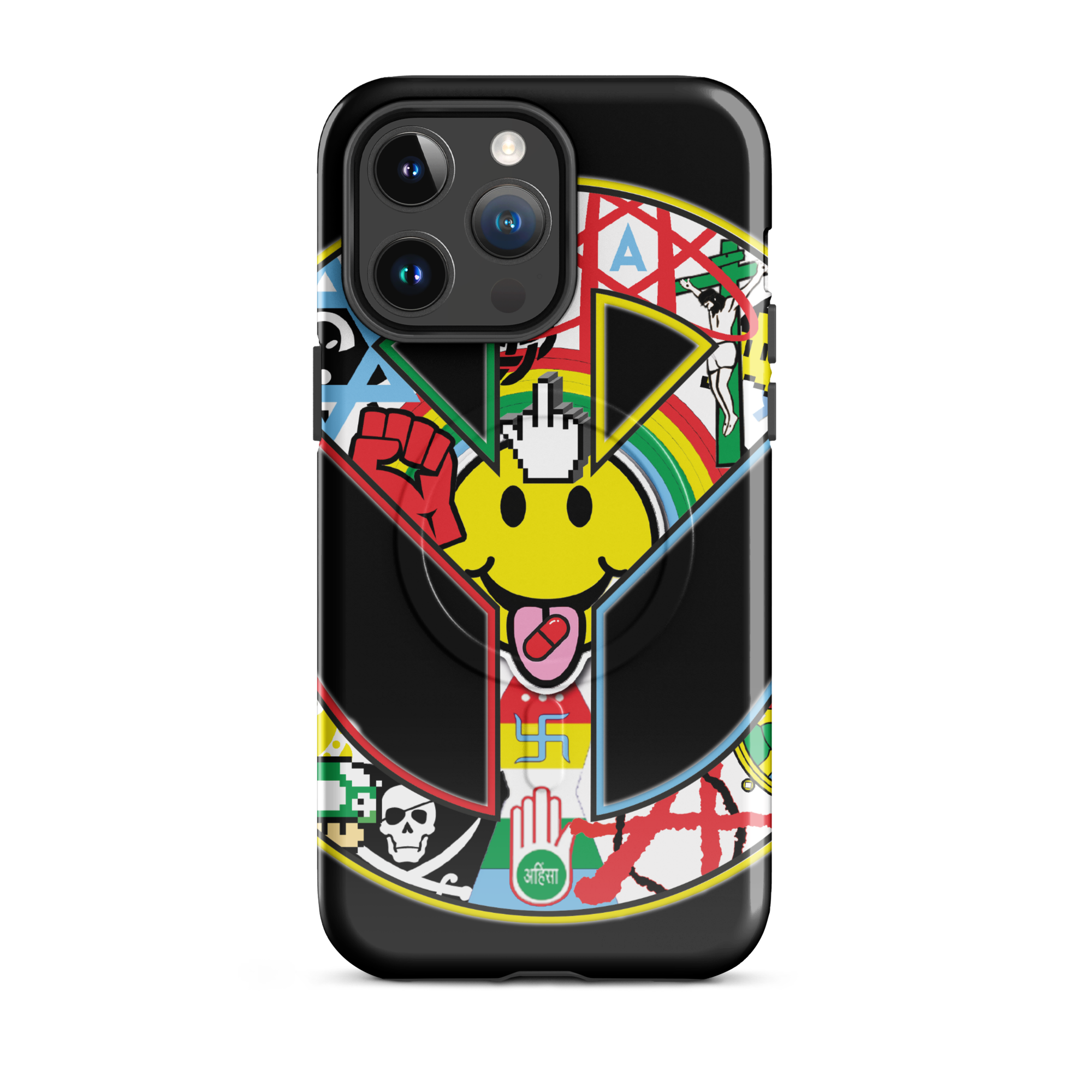 Holy Chaos tough MagSafe iPhone case by Robin Gnarly — view 4