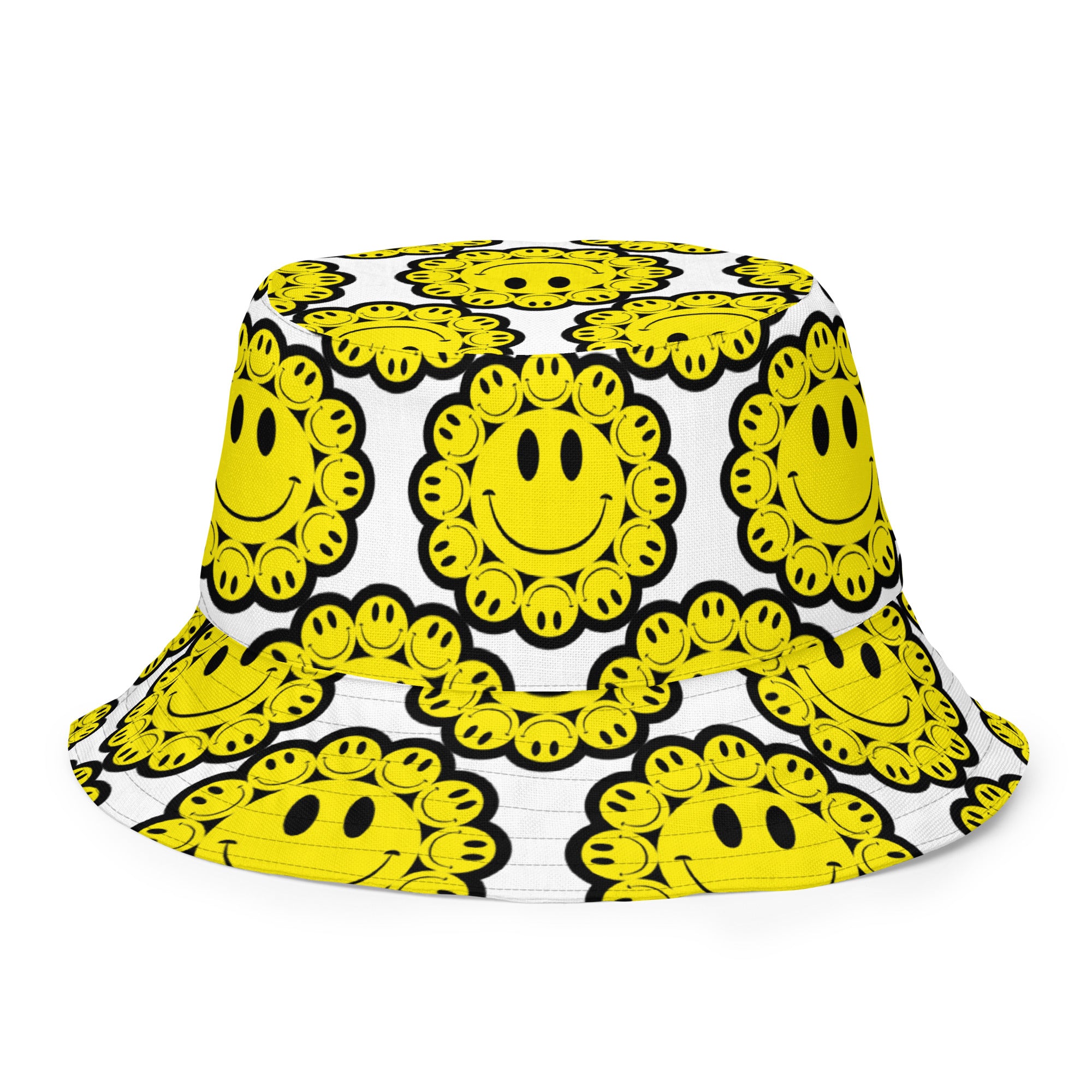 DEJAVOODOO reversible bucket hat by Robin Gnarly — print side, back