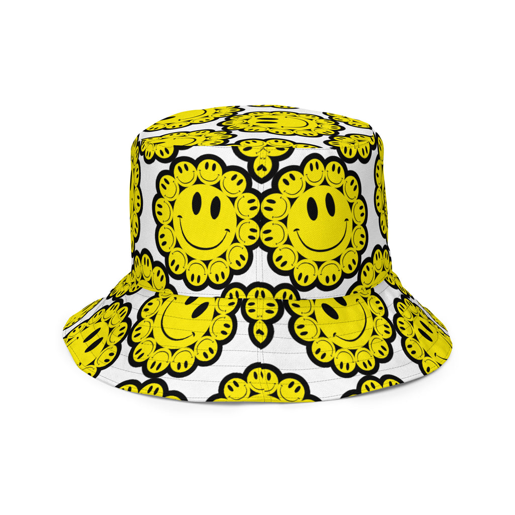 DEJAVOODOO reversible bucket hat by Robin Gnarly — print side, right