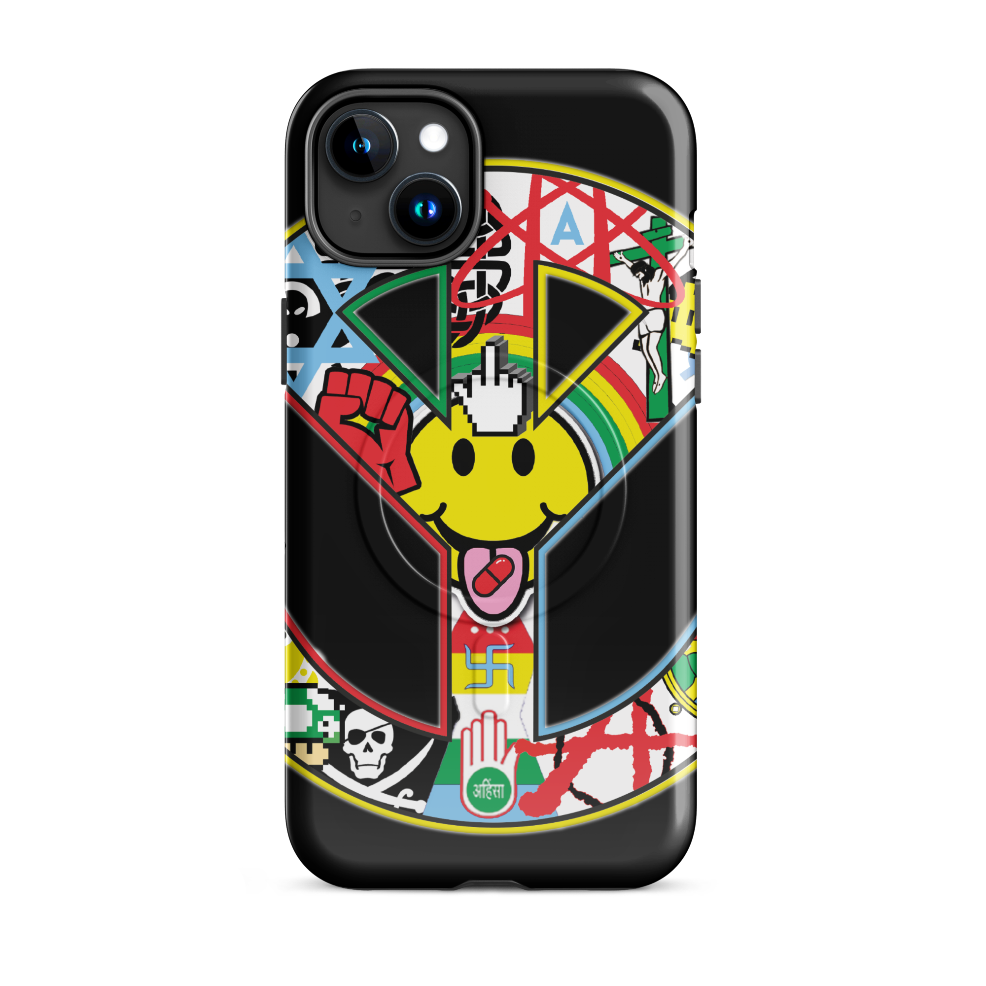 Holy Chaos tough MagSafe iPhone case by Robin Gnarly — view 6