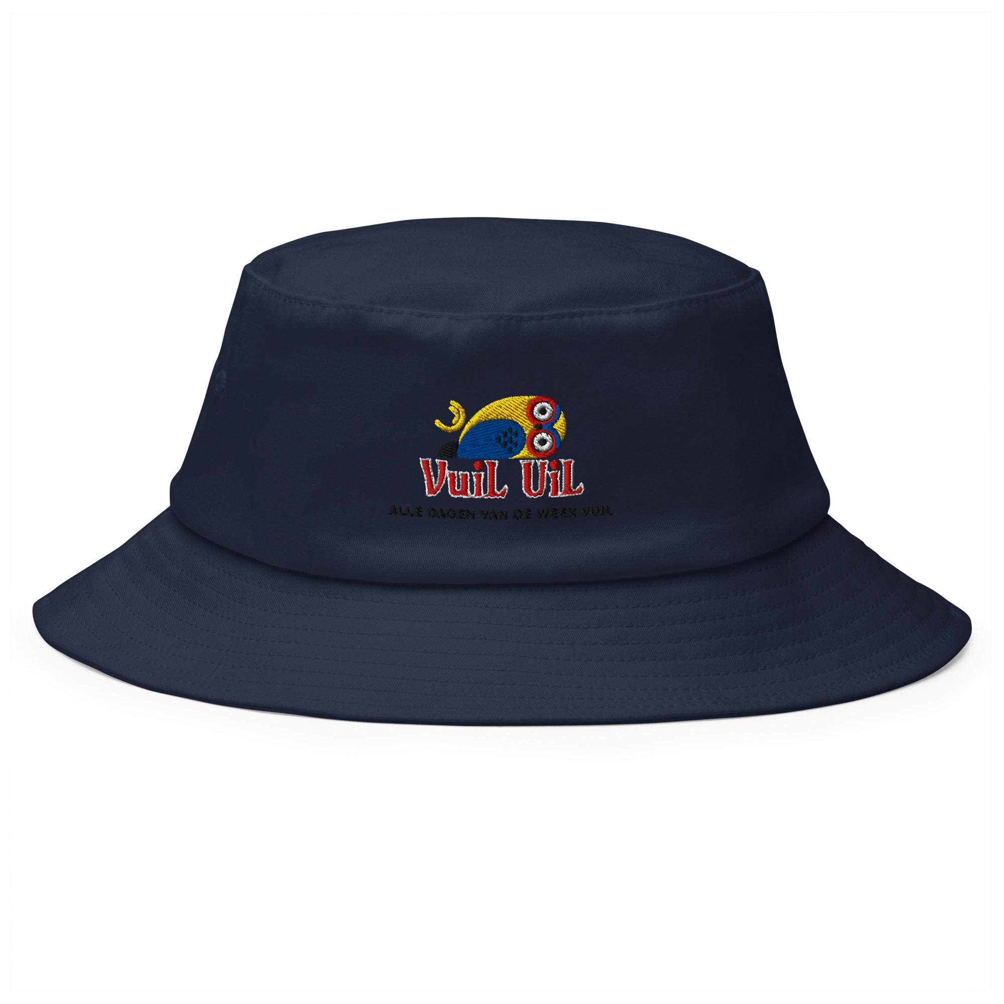 Vuil Uil bucket hat by Robin Gnarly — navy, front