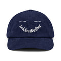Lekker Feeling corduroy cap by Robin Gnarly — navy, front