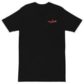 Gnarly Dragon heavyweight tee men's by Robin Gnarly — black, front