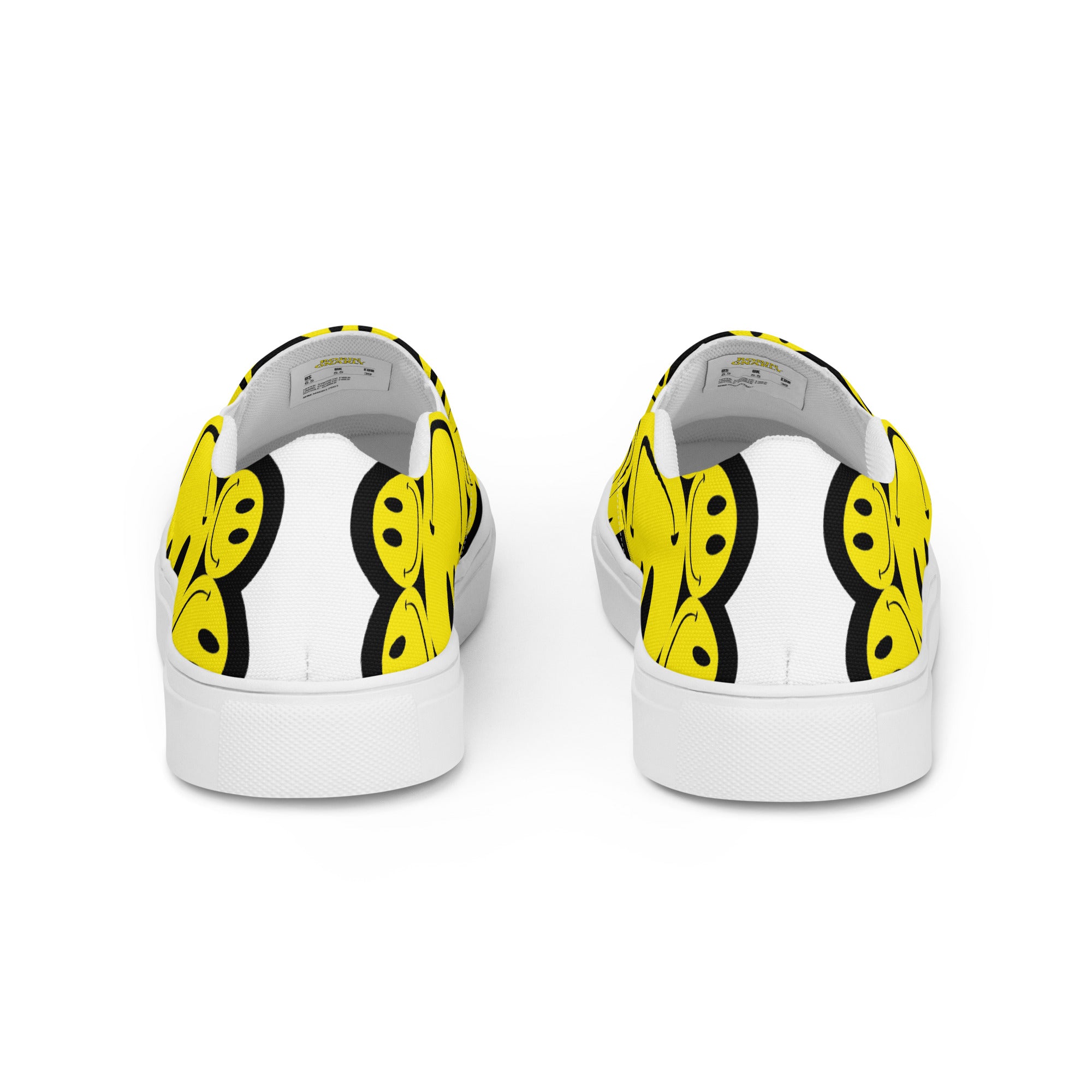 DEJAVOODOO slip-on canvas shoes by Robin Gnarly — back