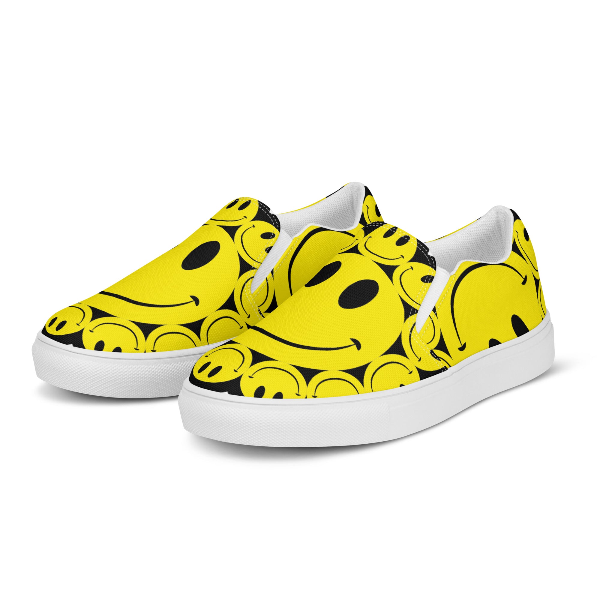 DEJAVOODOO slip-on canvas shoes by Robin Gnarly — left side