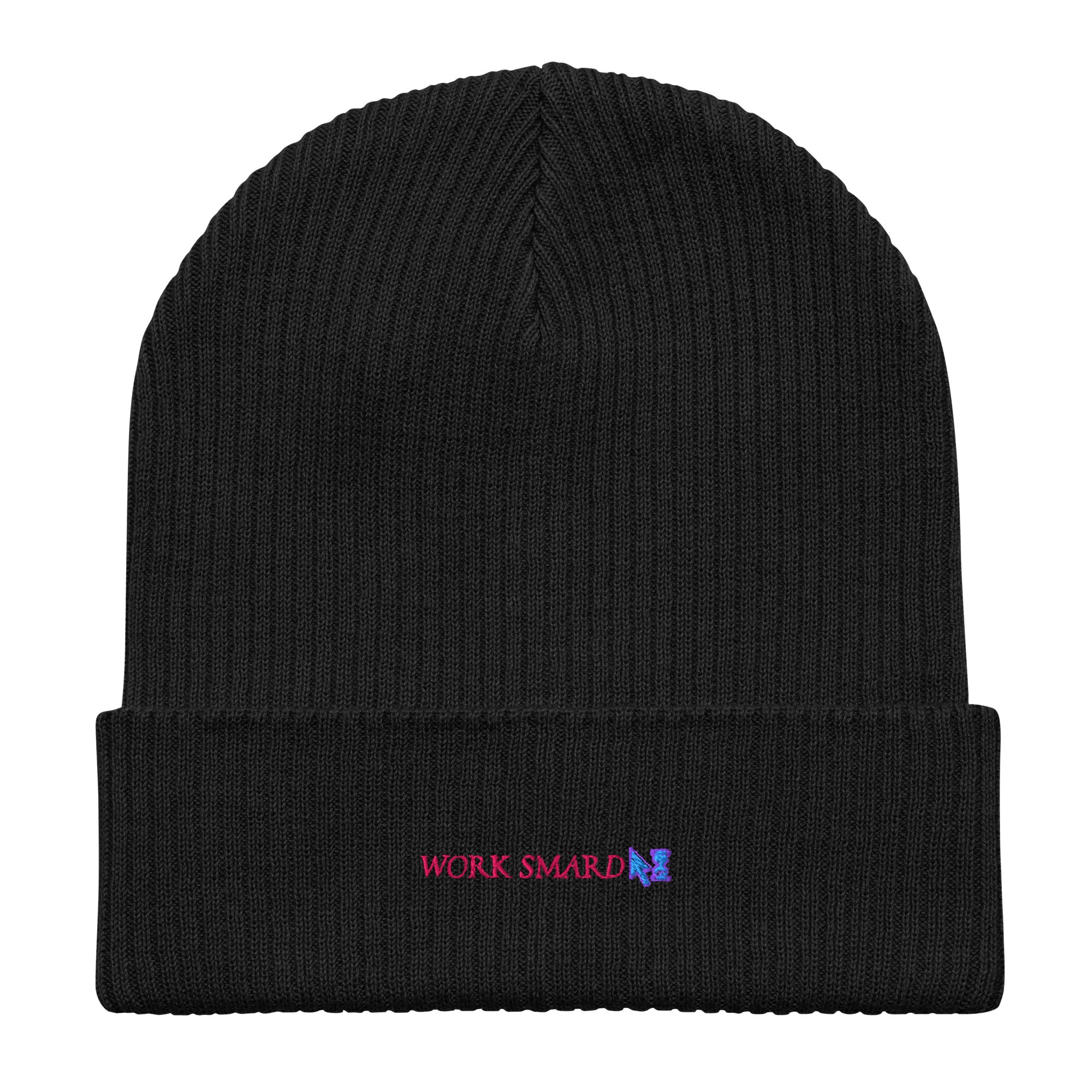 Work Smard beanie by Robin Gnarly — black, front