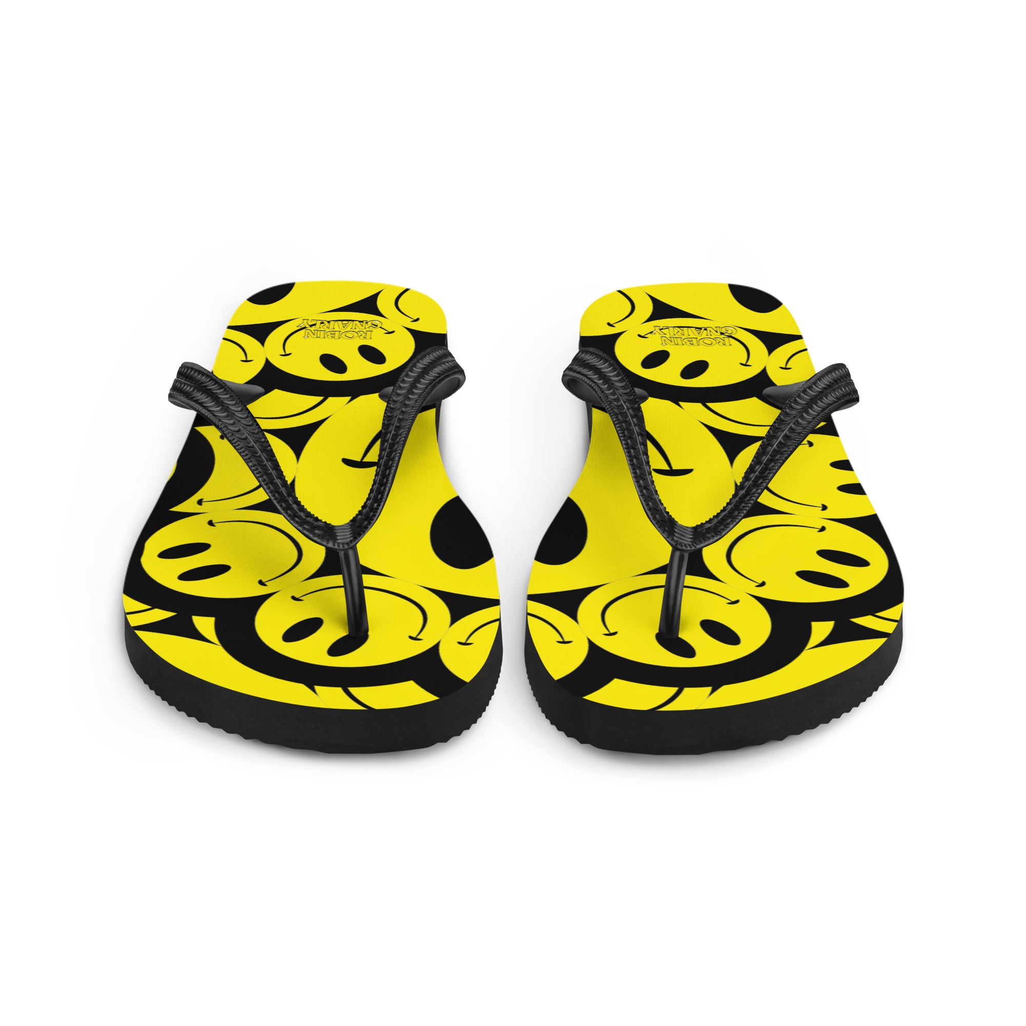 DEJAVOODOO flip-flops by Robin Gnarly — front