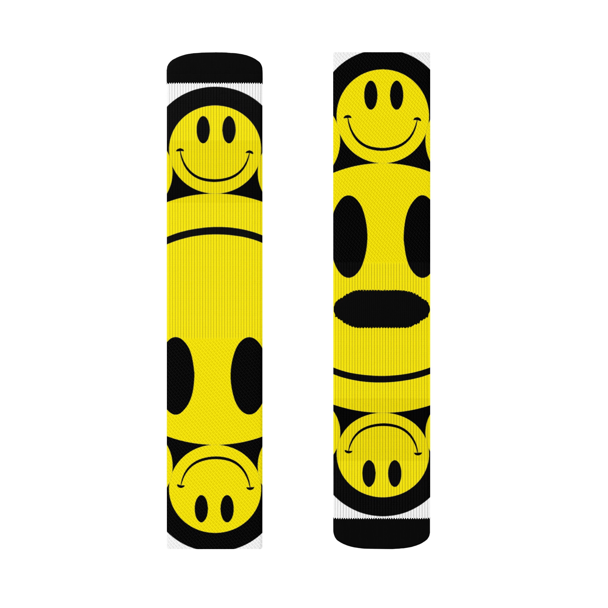 DEJAVOODOO crew socks by Robin Gnarly — left sock detail