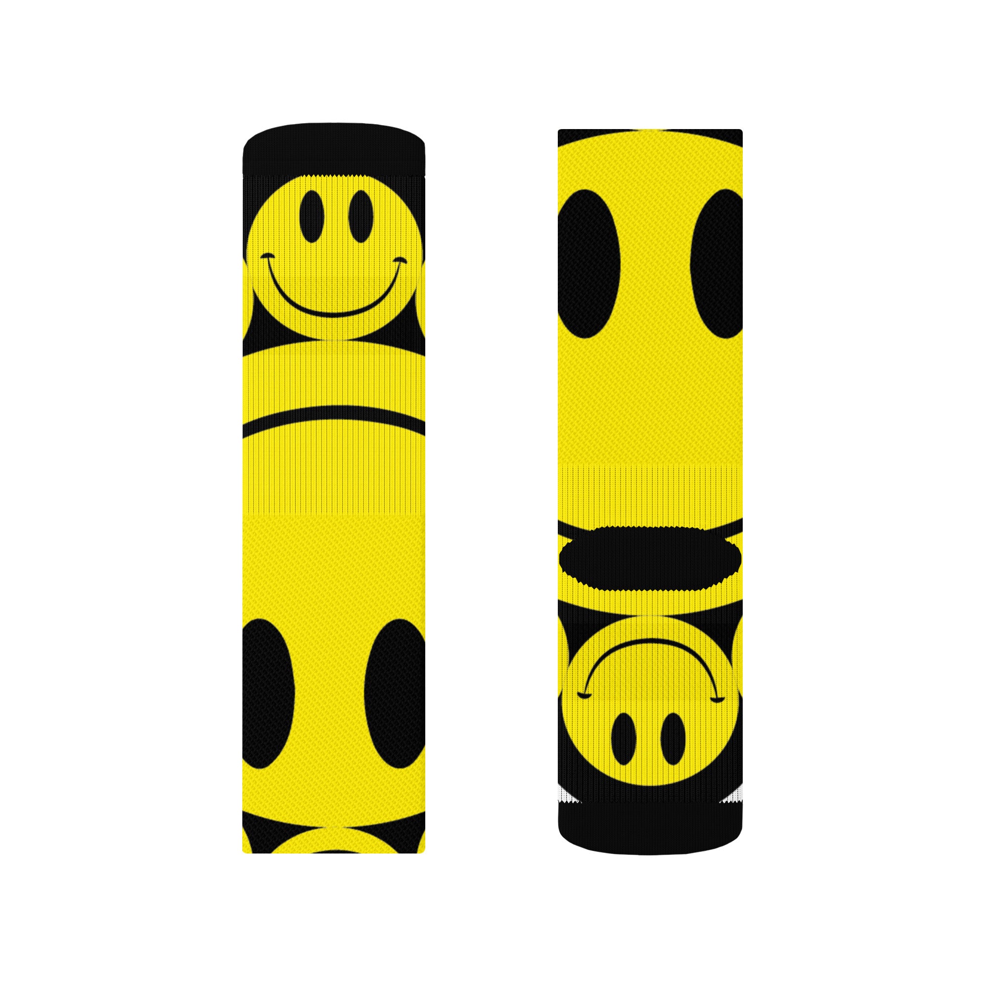 DEJAVOODOO crew socks by Robin Gnarly — left sock