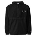Lekker Feeling packable jacket Robin Gnarly x Champion — black, front