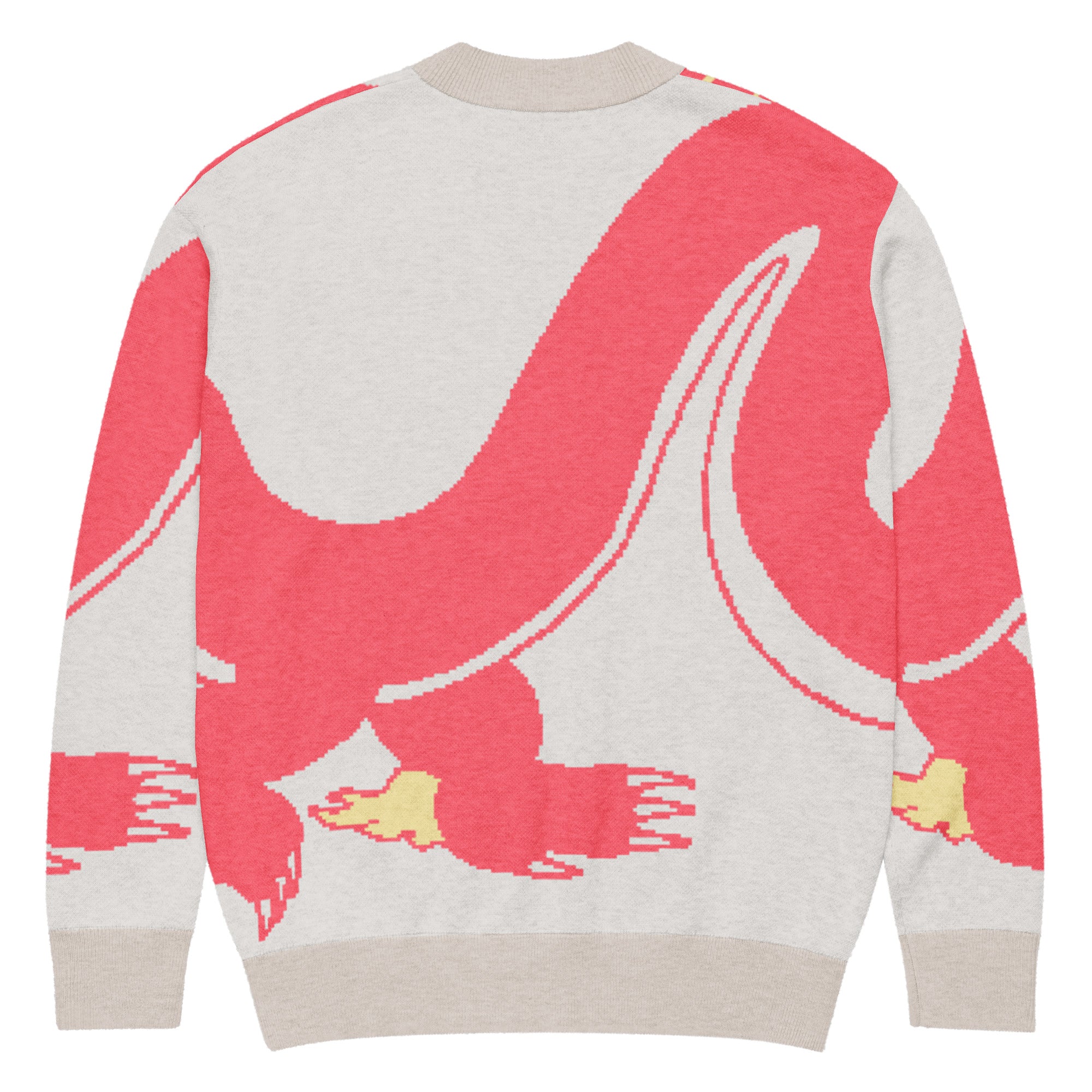 Gnarly Dragon knitted cardigan by Robin Gnarly — back, size L