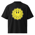 DEJAVOODOO Bloom in Doom oversized high neck tee by Robin Gnarly — black, front