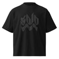 Solo Crew high neck tee Bloom Back by Robin Gnarly — black, front