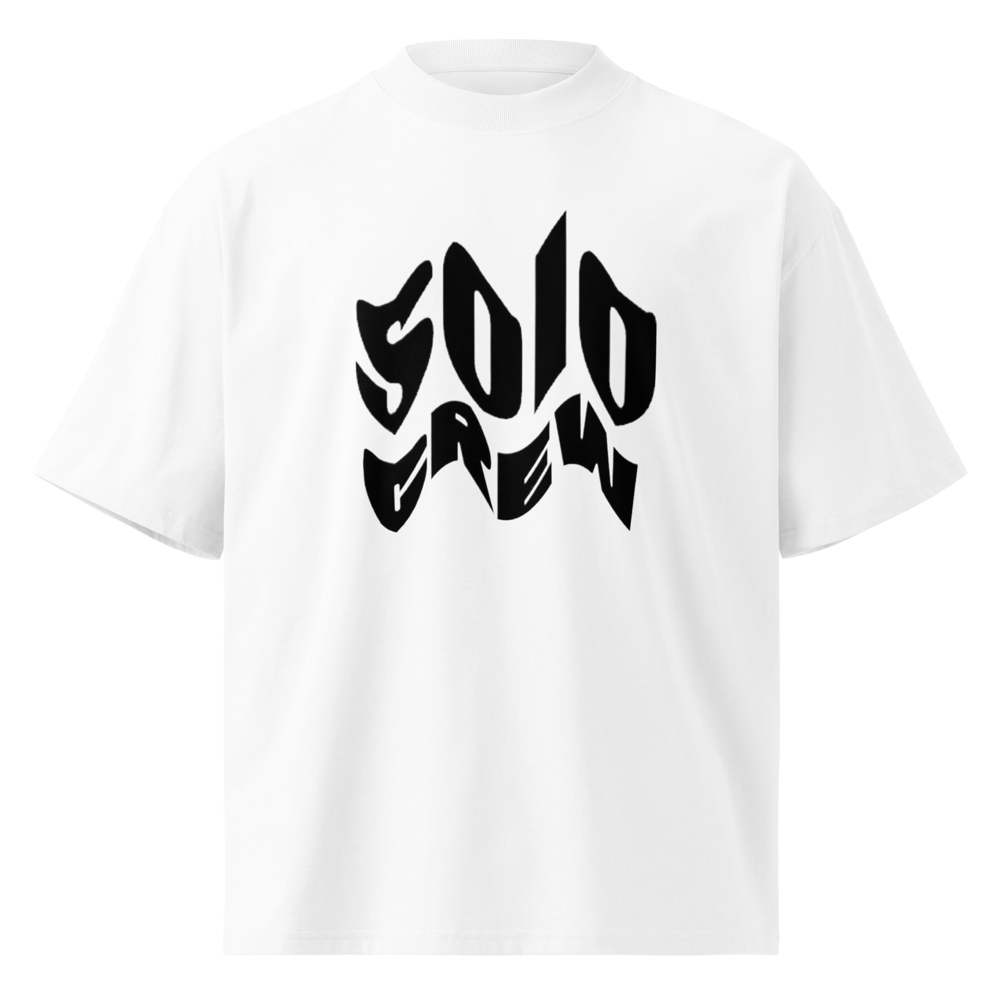 Solo Crew high neck tee Bloom Back by Robin Gnarly — white, front