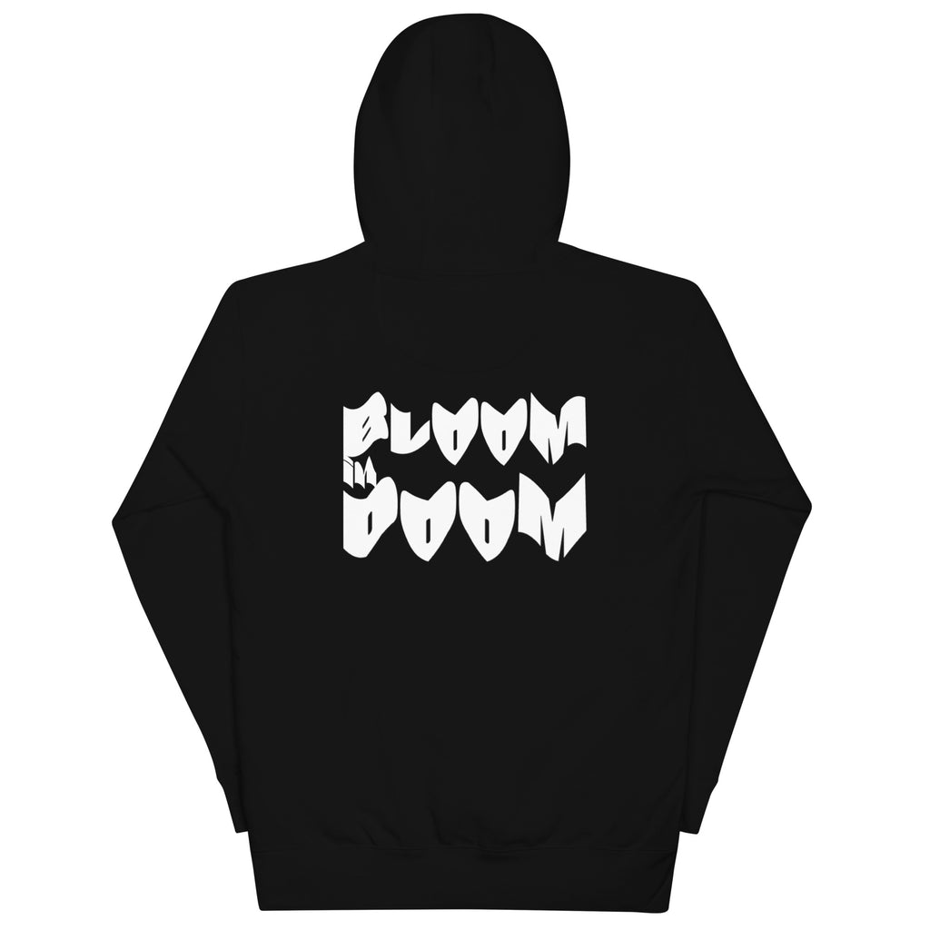 DEJAVOODOO hoodie Bloom in Doom edition by Robin Gnarly — black, back