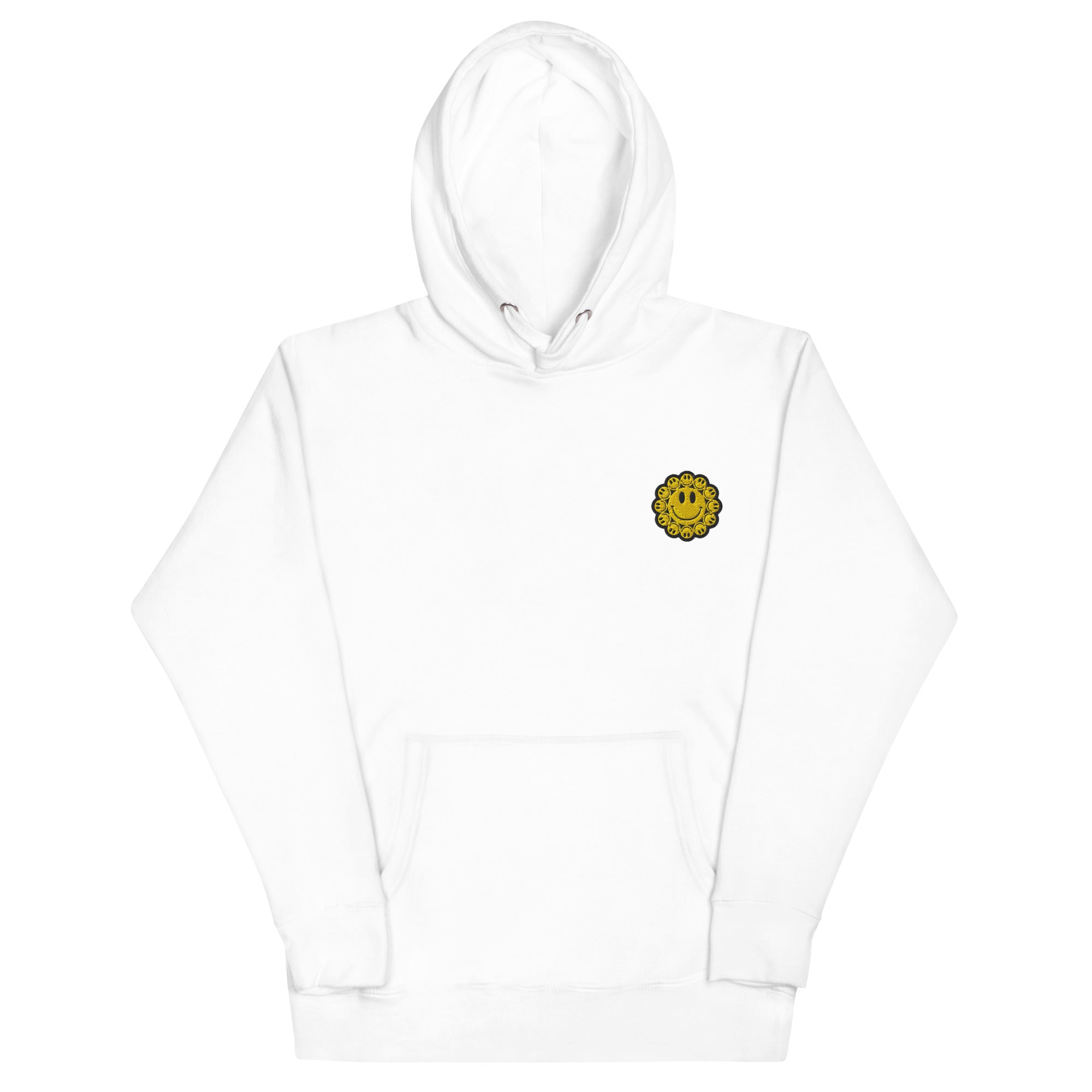 DEJAVOODOO hoodie Bloom in Doom edition by Robin Gnarly — white, front